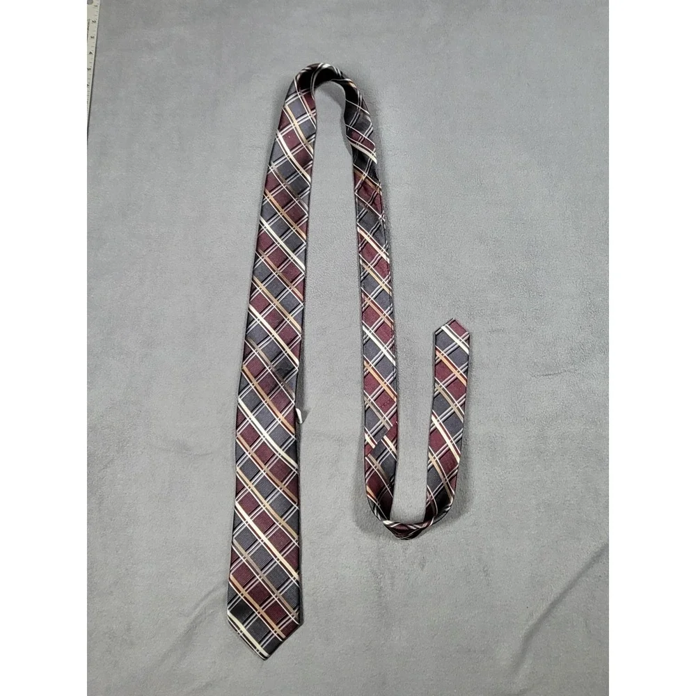 Pronto Uomo‎ Men's Blue Gray Striped 100% Silk Classic Necktie Designer
